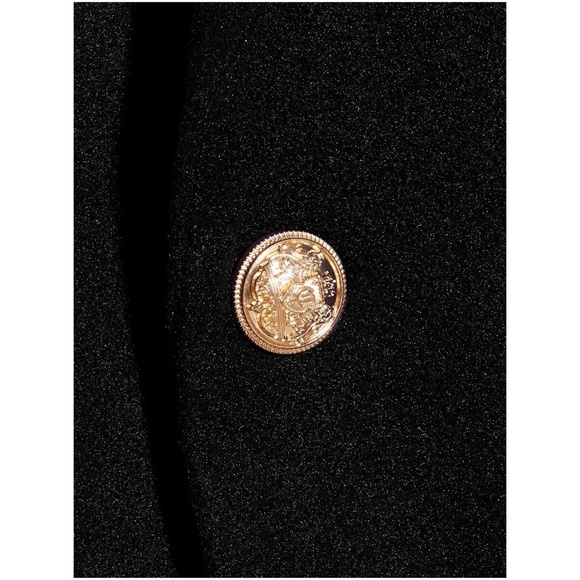 Cozy black Button up Double Breast Jacket Coat - Picture 4 of 6